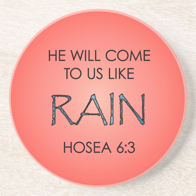 Rain Drink Coaster (Front)
