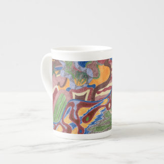 "Rain Drop" Abstract Art Bone China Mug