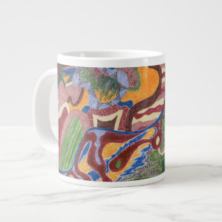 "Rain Drop" Abstract Art Large Coffee Mug