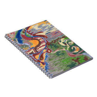 "Rain Drop" Abstract Art Notebook