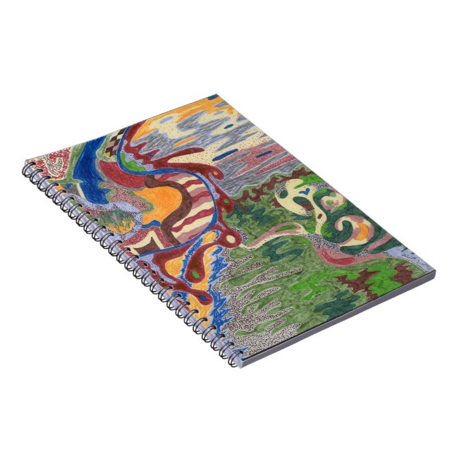 "Rain Drop" Abstract Art Notebook (Right Side)