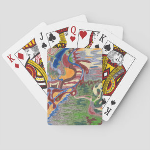 "Rain Drop" Abstract Art Poker Cards