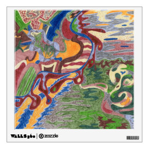 "Rain Drop" Abstract Art Wall Sticker