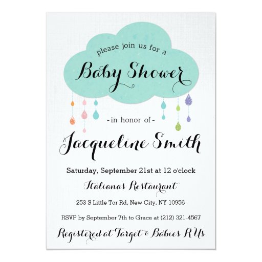 Drop In Baby Shower Invitations 1