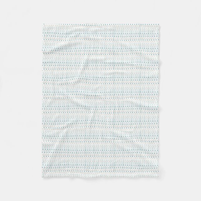 Rain Drop Pattern Fleece Blanket (Front)