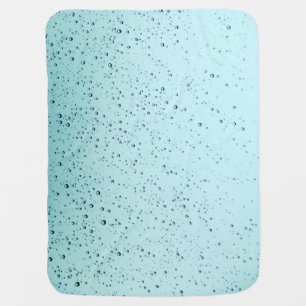 rain drop water baby blanket