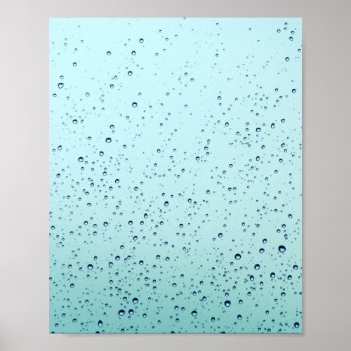 rain drop water poster