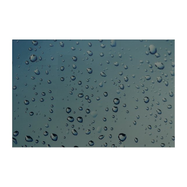 Rain drops acrylic print (Front)