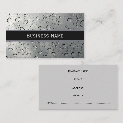 Rain Drops Business Card