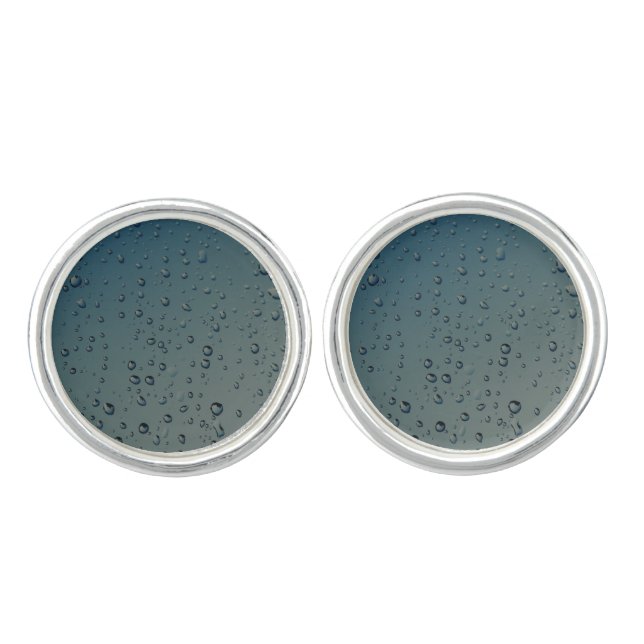 Rain drops cufflinks (Front)