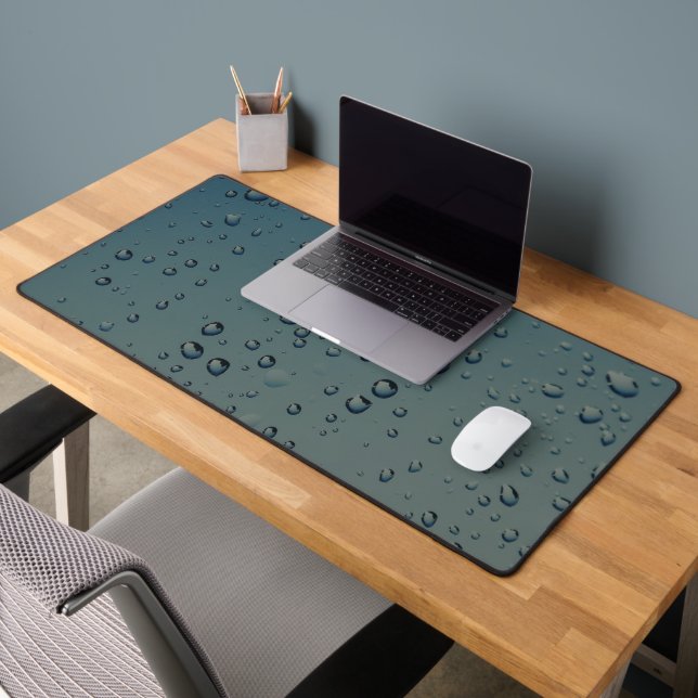 Rain drops desk mat (Office 2)