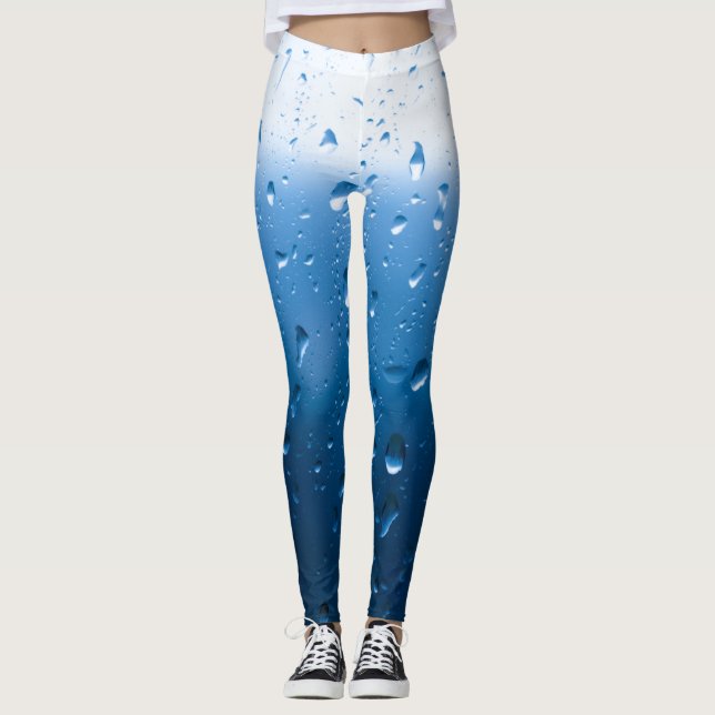 Rain drops on a window leggings (Front)