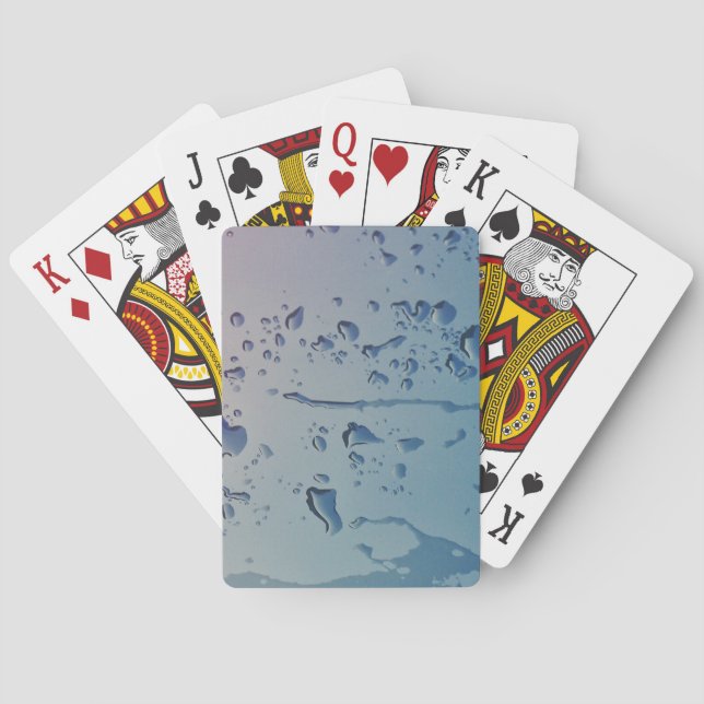 Rain drops poker cards (Back)