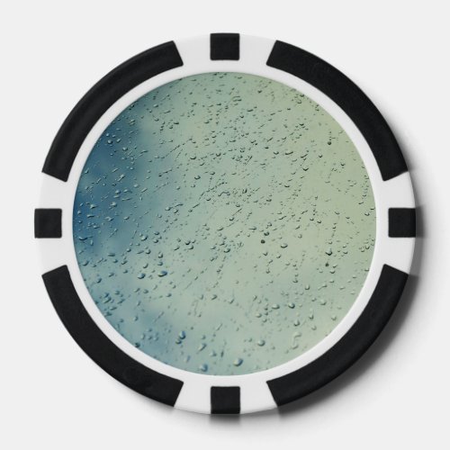 Rain drops poker chips