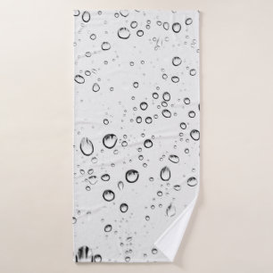 Rain drops rainy wet droplets bath towel