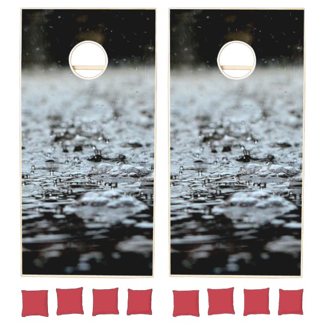 Rain Drops | Zazzle_Growshop. Cornhole Set (Set)