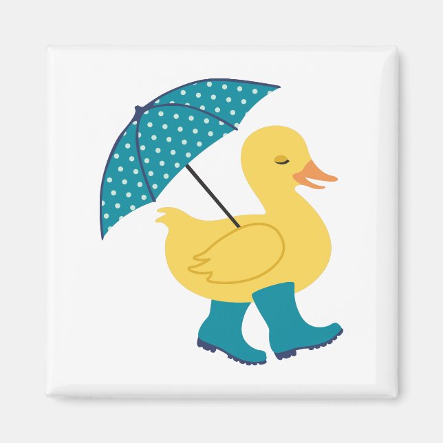 Rain Duck Magnet (Front)
