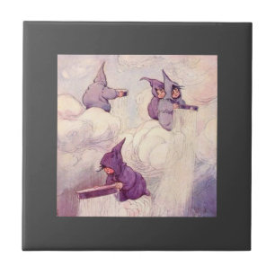 Rain Faeries Making Rain Ceramic Tile