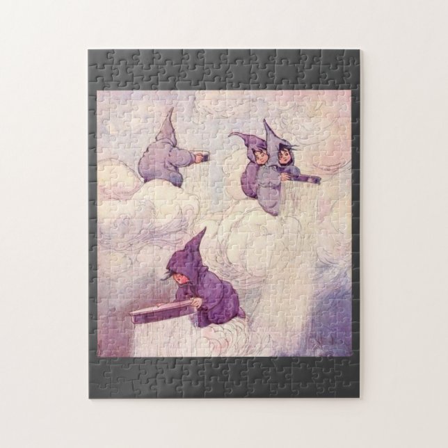 Rain Faeries Making Rain Jigsaw Puzzle (Vertical)