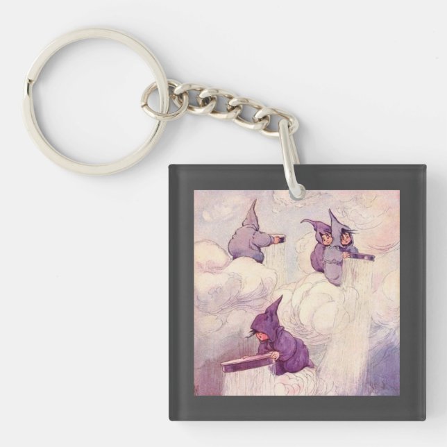 Rain Faeries Making Rain Keychain (Front)