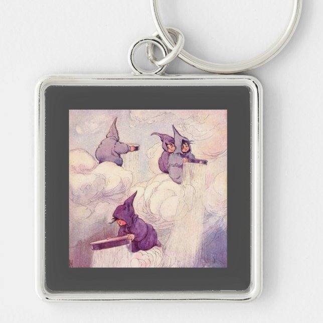 Rain Faeries Making Rain Keychain (Front)