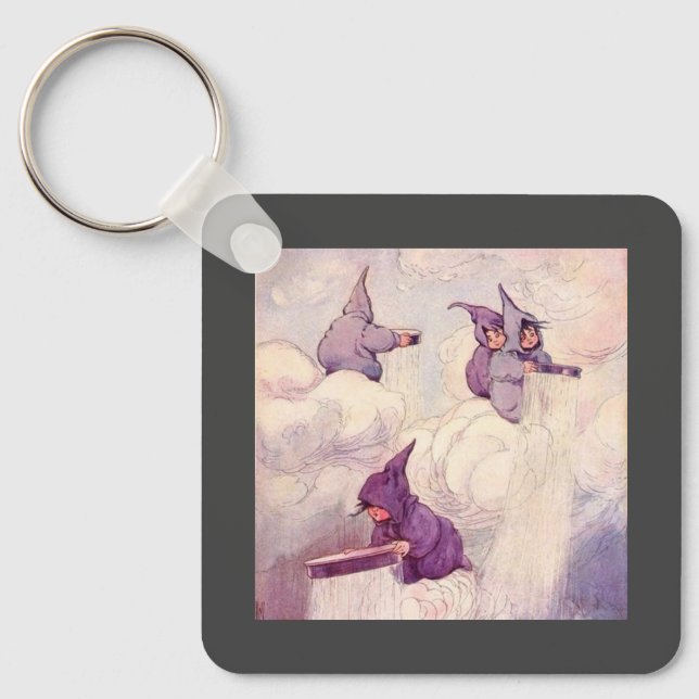 Rain Faeries Making Rain Keychain (Front)