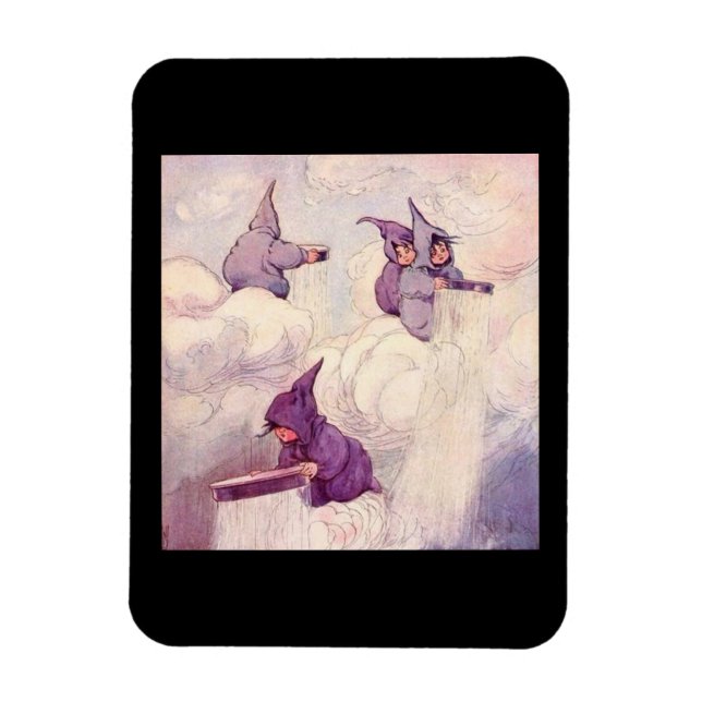 Rain Faeries Making Rain Magnet (Vertical)