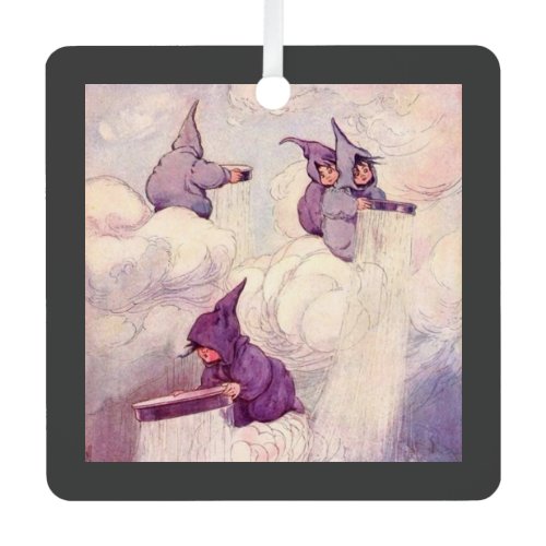 Rain Faeries Making Rain Metal Ornament