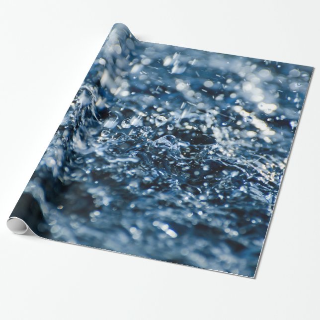 Rain fall wrapping paper (Unrolled)