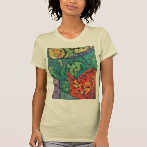 Rain Forest Emerald Green beautiful abstract T_Shirt