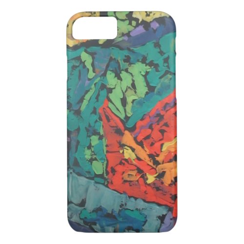 Rain Forest Emerald Green emotional abstract iPhone 87 Case