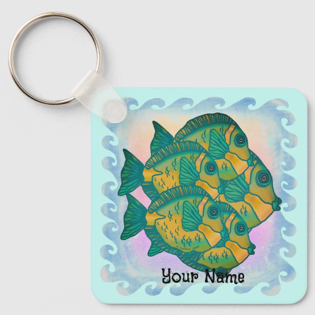Rain Forest Fish Keychain (Front)