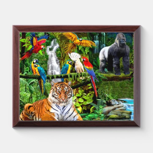 RAIN FOREST WILDLIFE AWARD PLAQUE