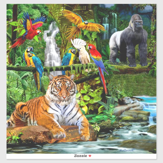 RAIN FOREST WILDLIFE STICKER (Sheet)