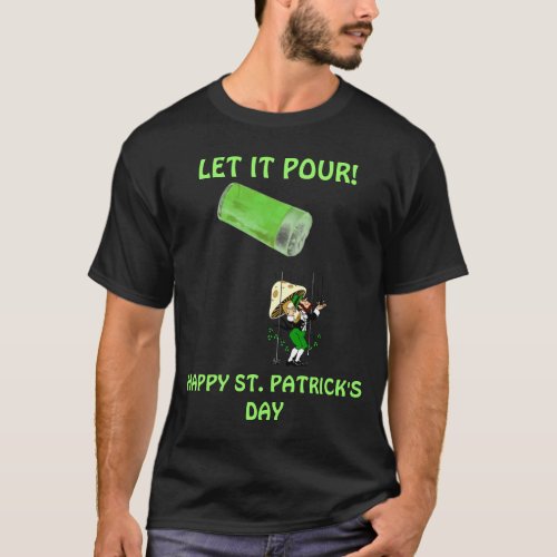 RAIN GREEN BEERLEPRECHAUN ST PATRICKS DAY SHIRT