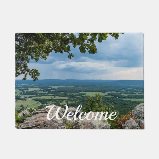 Rain Headed To Petit Jean Welcome Doormat (Front)