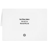 "Rain Hitting Window" Geometric Art Cards (Back Horizontal)