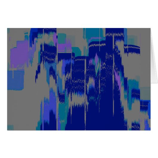 "Rain Hitting Window" Geometric Art Cards (Front Horizontal)