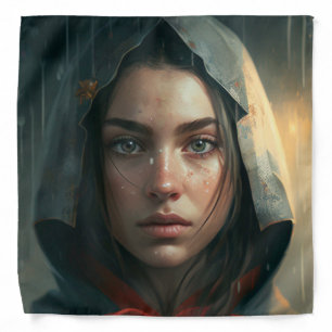 Rain hood girl bandana