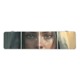 Rain hood girl beer pong table