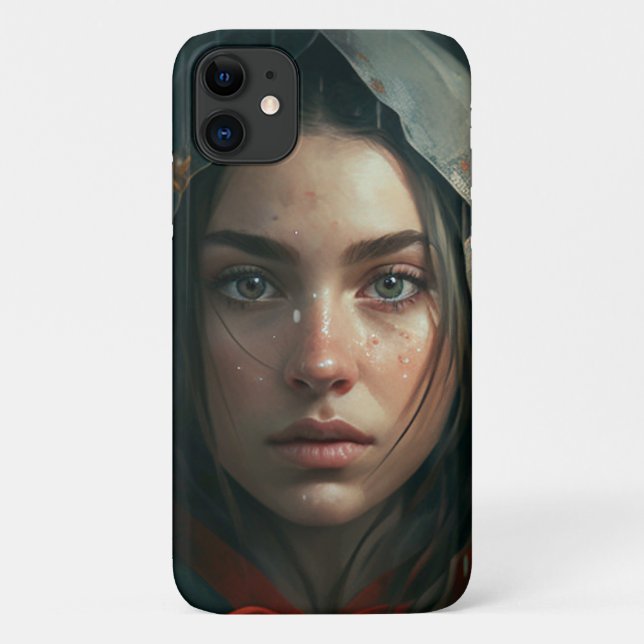 Rain hood girl Case-Mate iPhone case (Back)