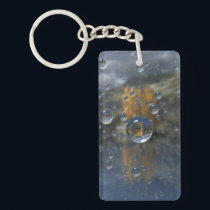 Rain in the Glen Keychain