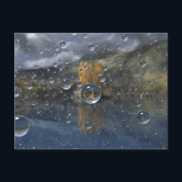 Rain in the Glen Postcard