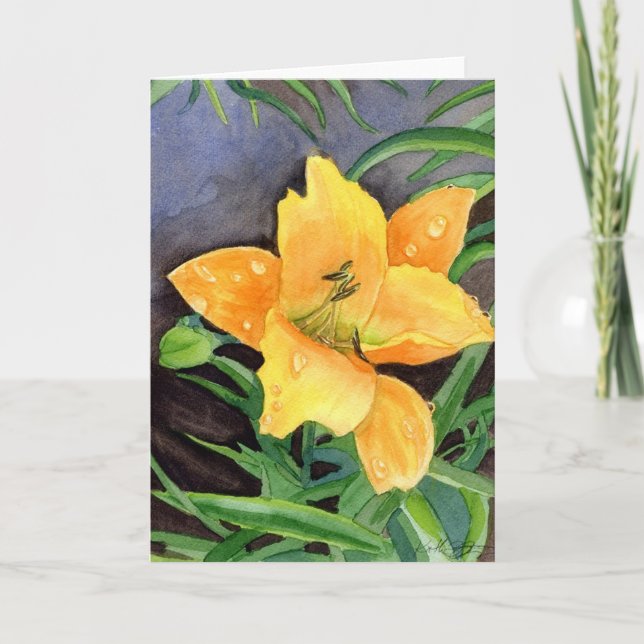 Rain Lily, greeting card (Front)