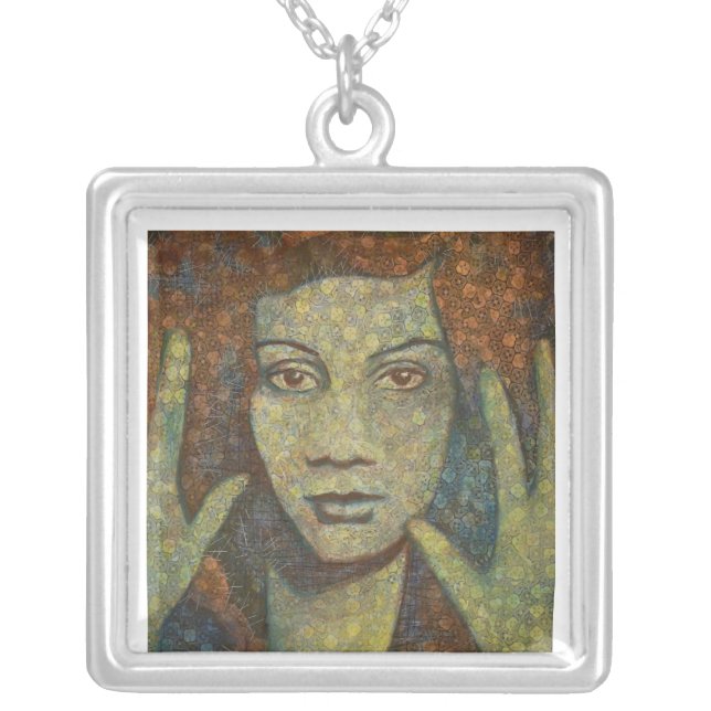 Rain Necklace (square) (Front)