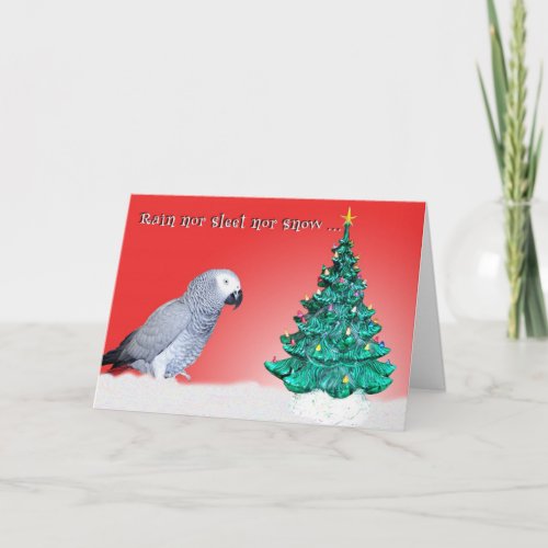 Rain nor Sleet Holiday Card