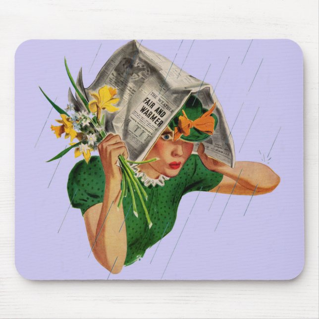 rain not in the forecast mouse pad (Front)