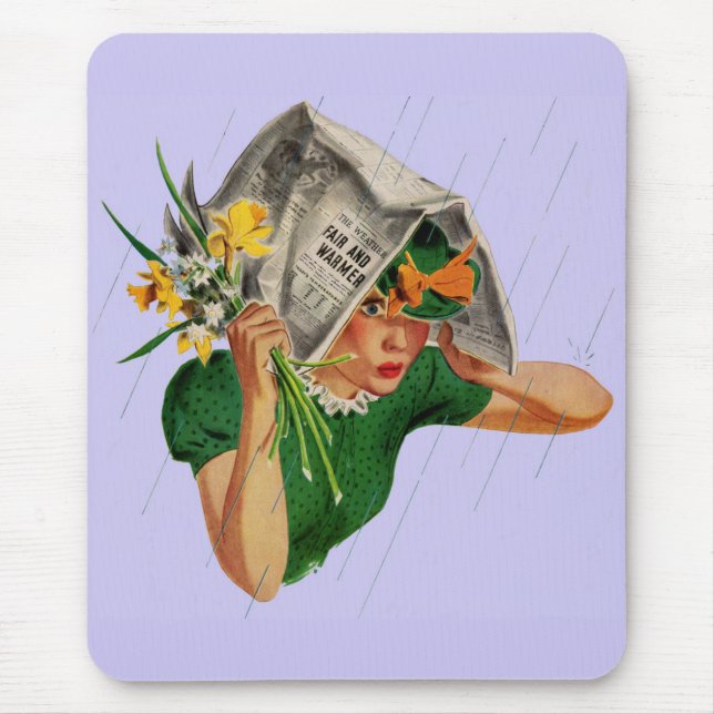 rain not in the forecast mouse pad (Front)