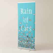 Rain of Cats Blue Custom text