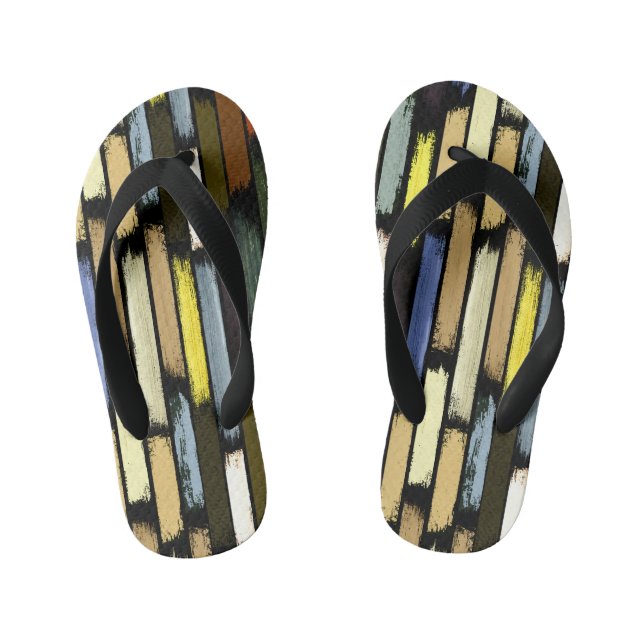 Rain of colors 4 kid's flip flops (Footbed)